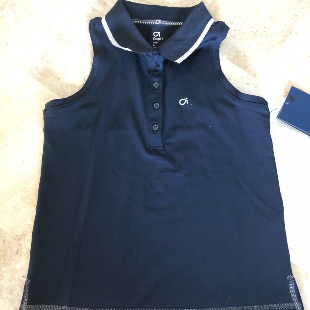 Gap Fit sleeveless polo Size M